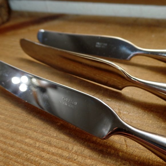 Vintage Robeson Germany Stainless Stag Handle Butter Knives - Picture 8 of 11